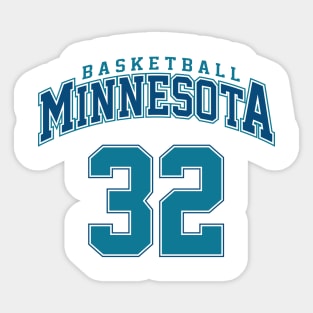 Minnesota Basketball - Player Number 32 Sticker